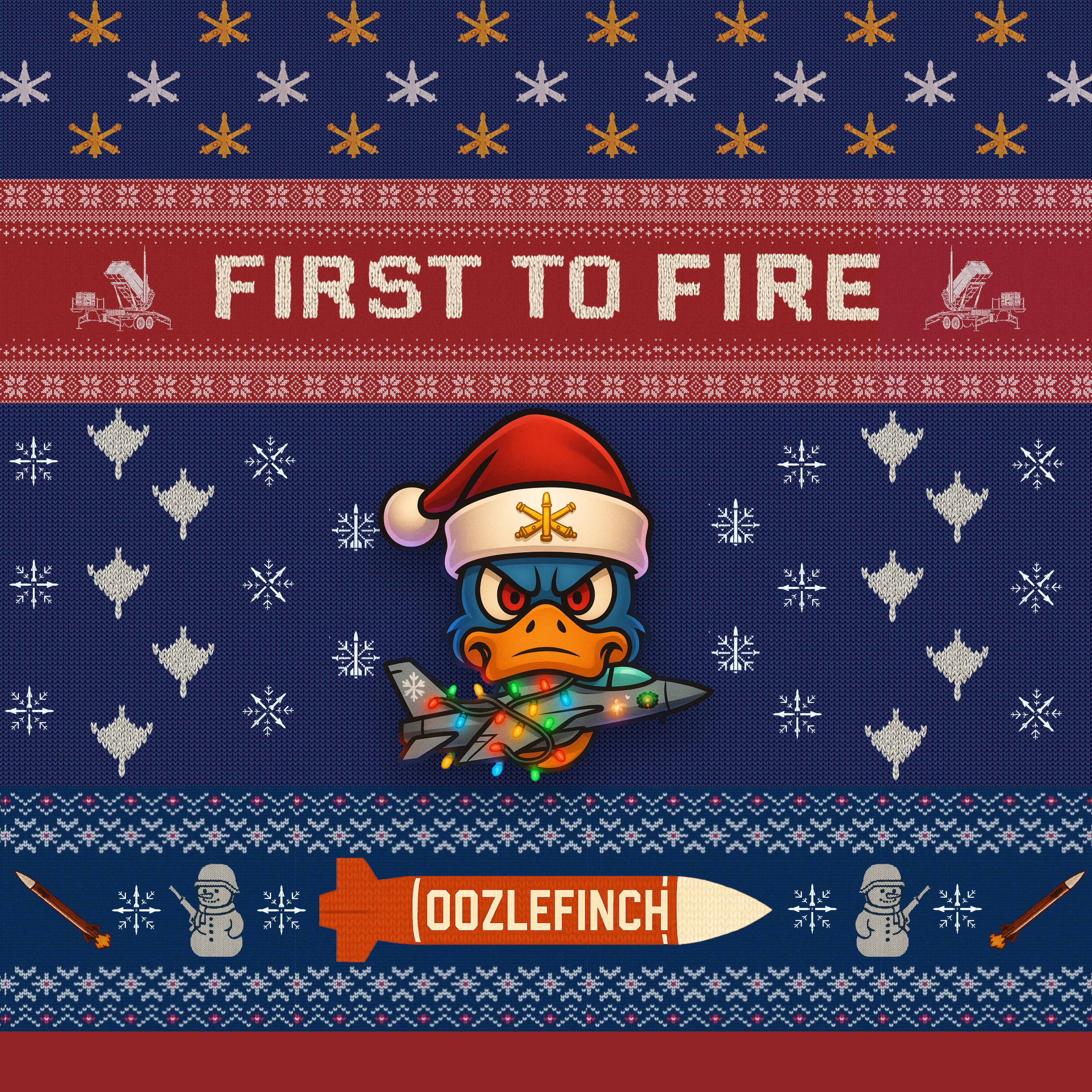 Oozlefinch Christmas Sweater | First to Fire Holiday Edition – ADA Heritage Series