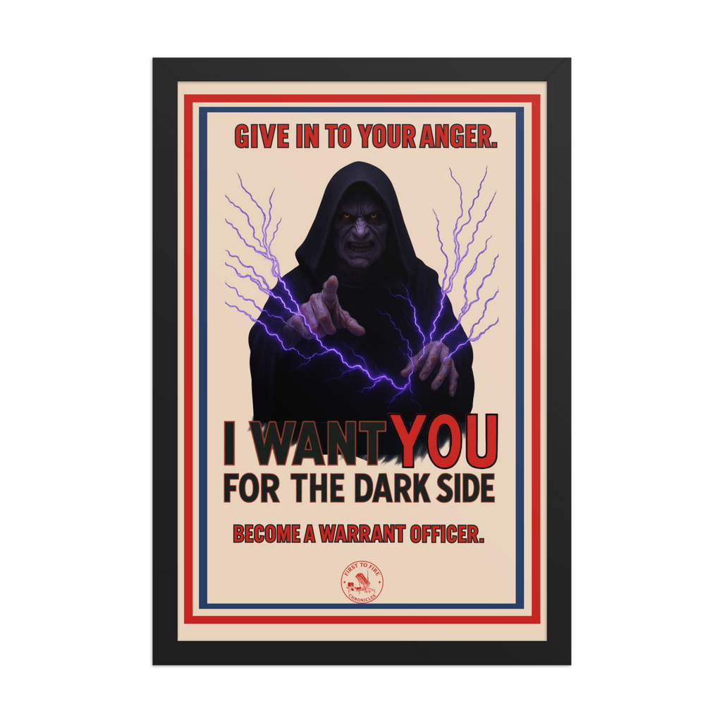 “I Want You for the Dark Side” Framed Poster – First to Fire Chronicles