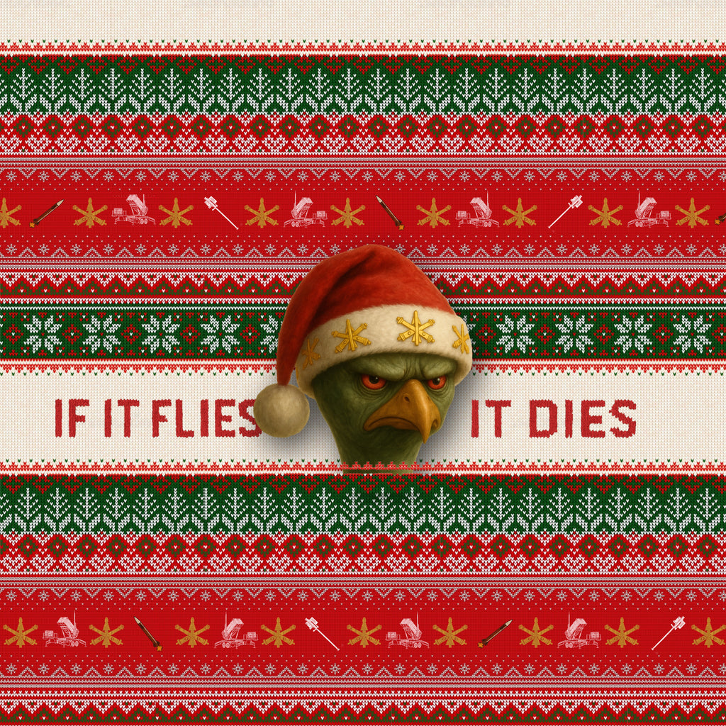 A Very Salvo Christmas Sweater | “If It Flies, It Dies” Edition – First to Fire Chronicles